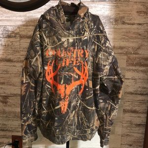 Duck commander country life sweatshirt duck hunting hoodie size XX-large camo